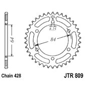 Reťazová rozeta JT JTR 809-53 53T, 428